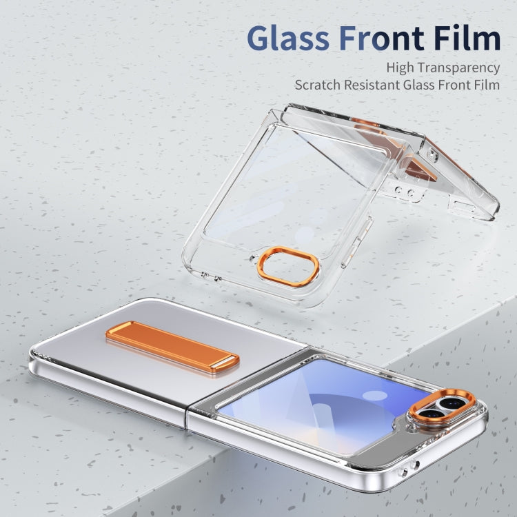 For Samsung Galaxy Z Flip6 / Flip7 FE Ice-Cold Holder PC Hybrid TPU Phone Case