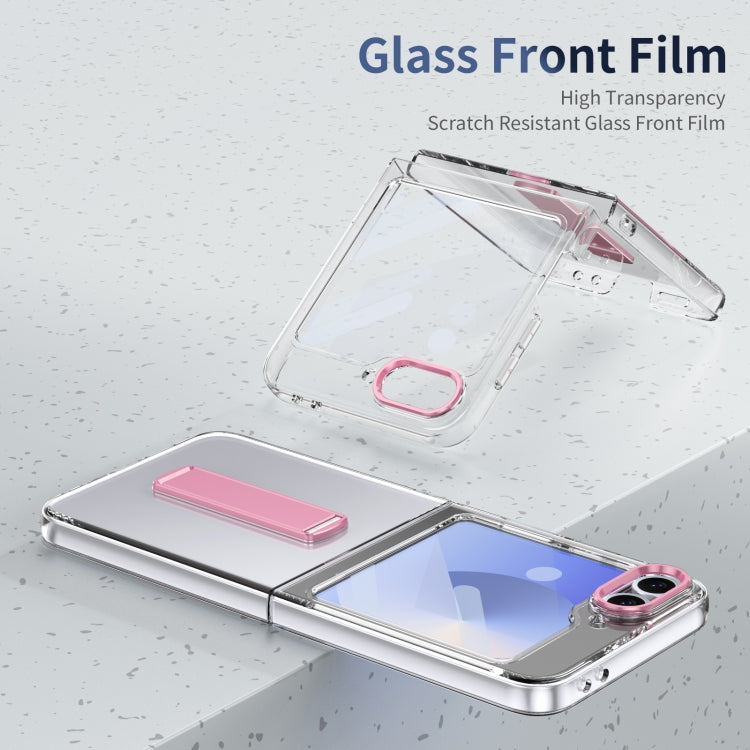 For Samsung Galaxy Z Flip6 / Flip7 FE Ice-Cold Holder PC Hybrid TPU Phone Case