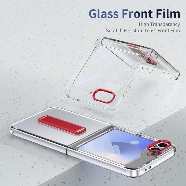 For Samsung Galaxy Z Flip6 / Flip7 FE Ice-Cold Holder PC Hybrid TPU Phone Case