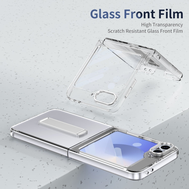 For Samsung Galaxy Z Flip6 / Flip7 FE Ice-Cold Holder PC Hybrid TPU Phone Case