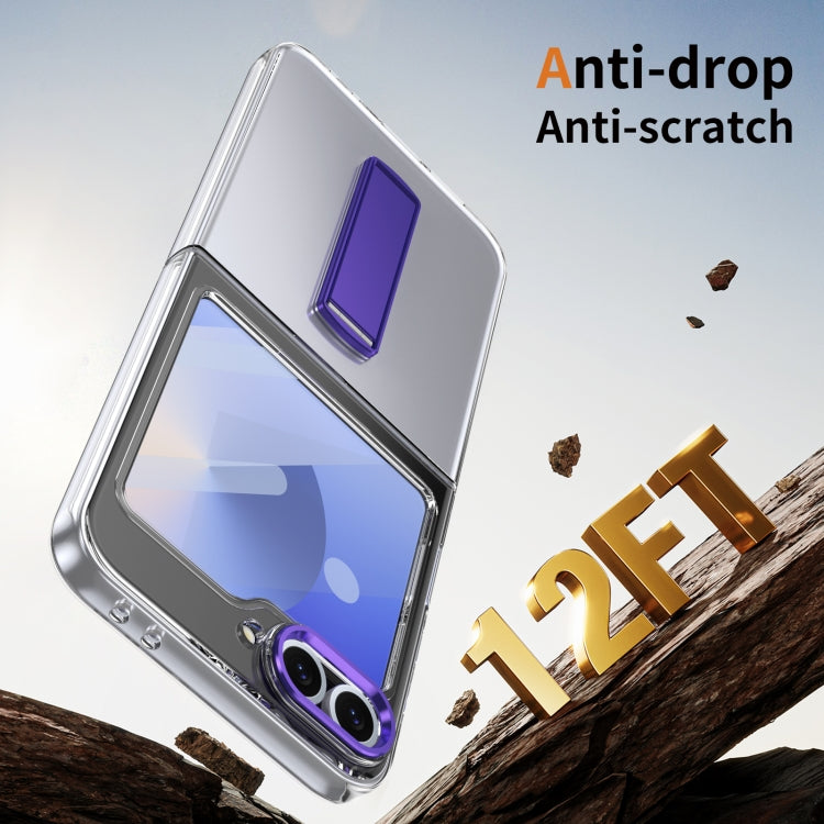 For Samsung Galaxy Z Flip6 / Flip7 FE Ice-Cold Holder PC Hybrid TPU Phone Case