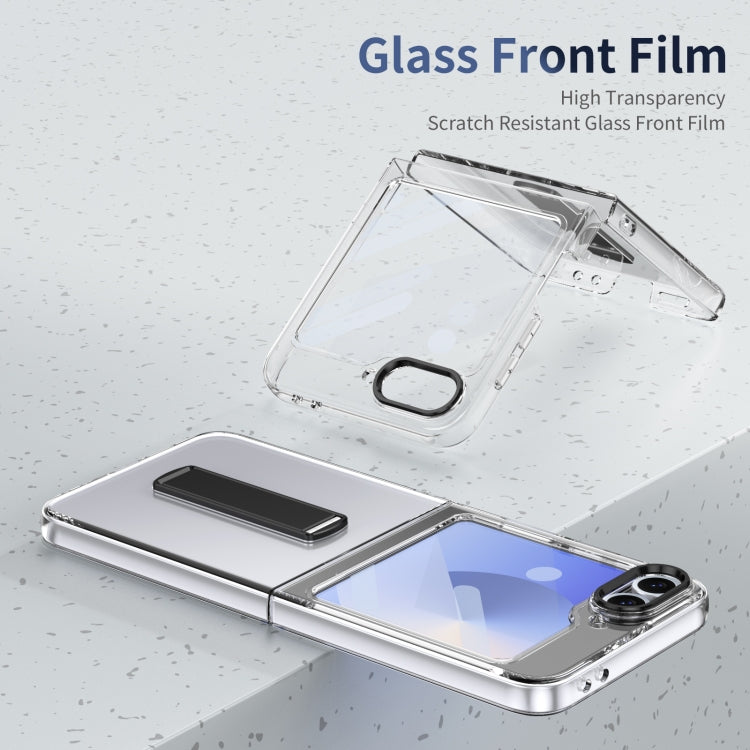 For Samsung Galaxy Z Flip5 Ice-Cold Holder PC Hybrid TPU Phone Case
