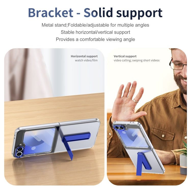 For Samsung Galaxy Z Flip5 Ice-Cold Holder PC Hybrid TPU Phone Case