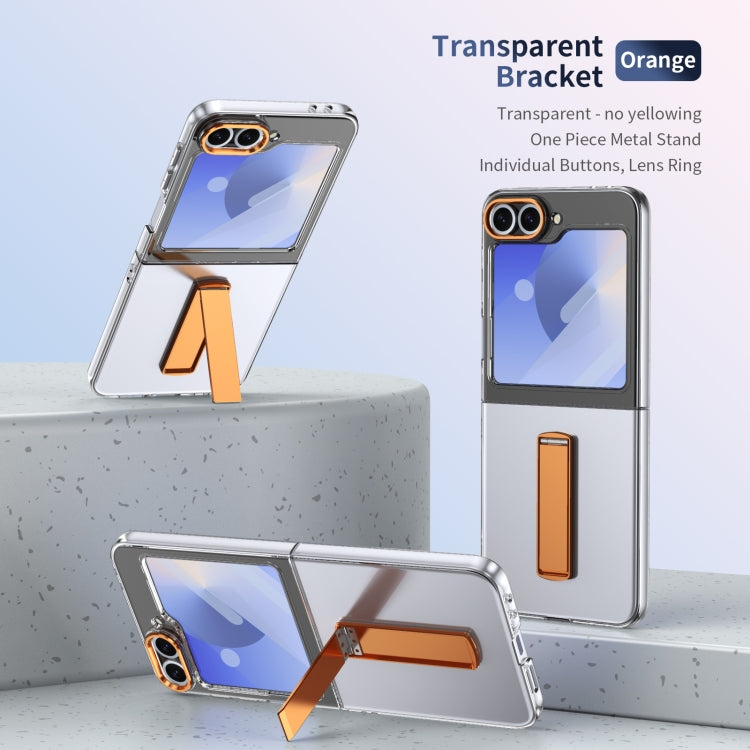For Samsung Galaxy Z Flip5 Ice-Cold Holder PC Hybrid TPU Phone Case