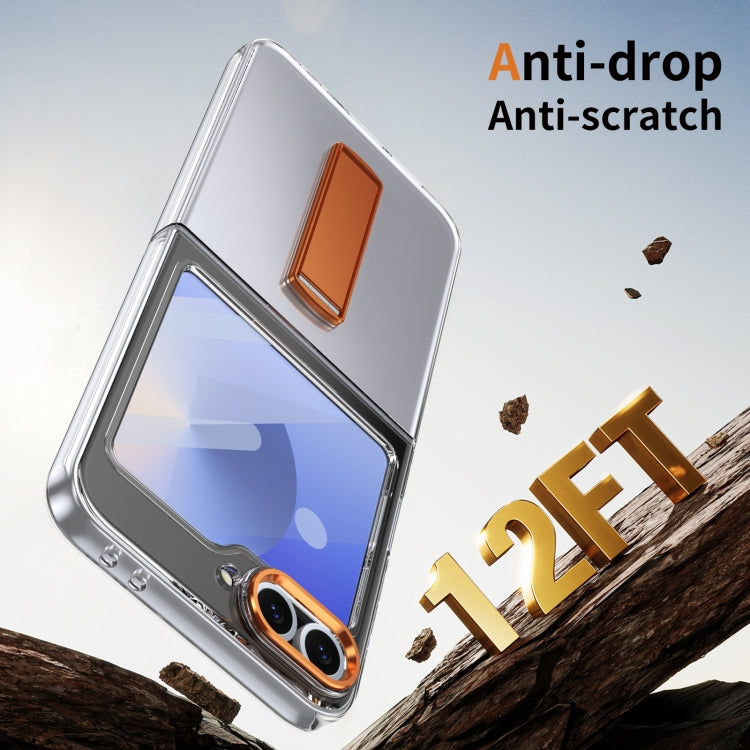 For Samsung Galaxy Z Flip5 Ice-Cold Holder PC Hybrid TPU Phone Case