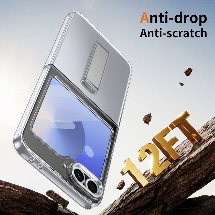 For Samsung Galaxy Z Flip5 Ice-Cold Holder PC Hybrid TPU Phone Case