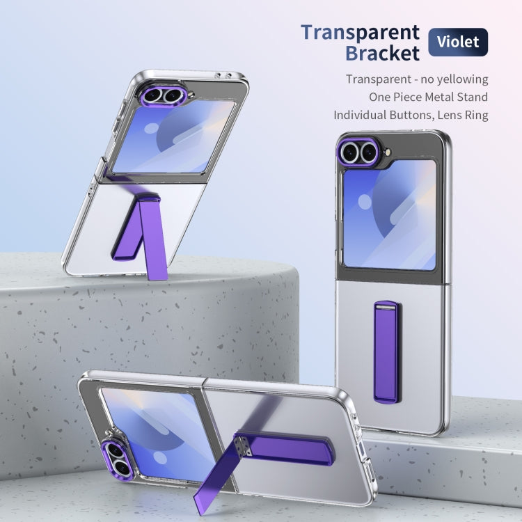 For Samsung Galaxy Z Flip5 Ice-Cold Holder PC Hybrid TPU Phone Case