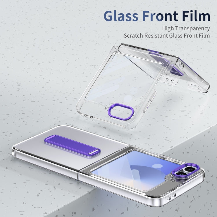 For Samsung Galaxy Z Flip5 Ice-Cold Holder PC Hybrid TPU Phone Case