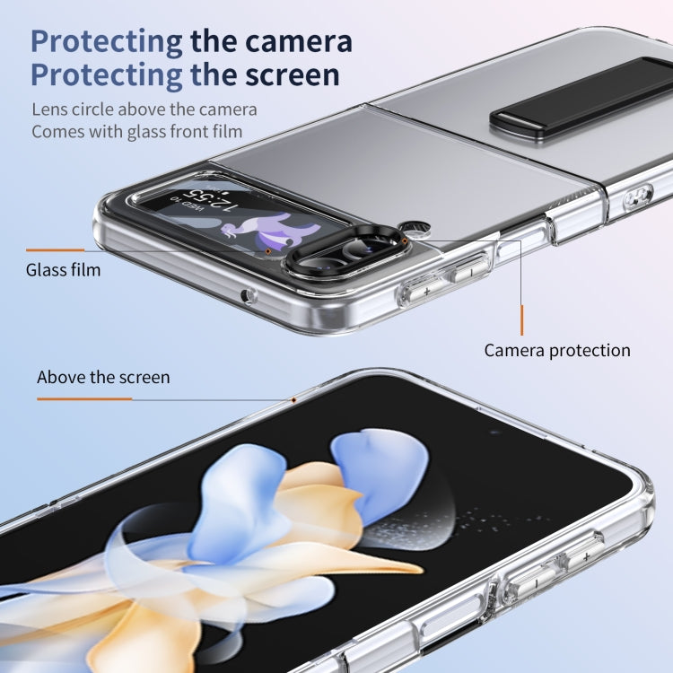 For Samsung Galaxy Z Flip3 Ice-Cold Holder PC Hybrid TPU Phone Case