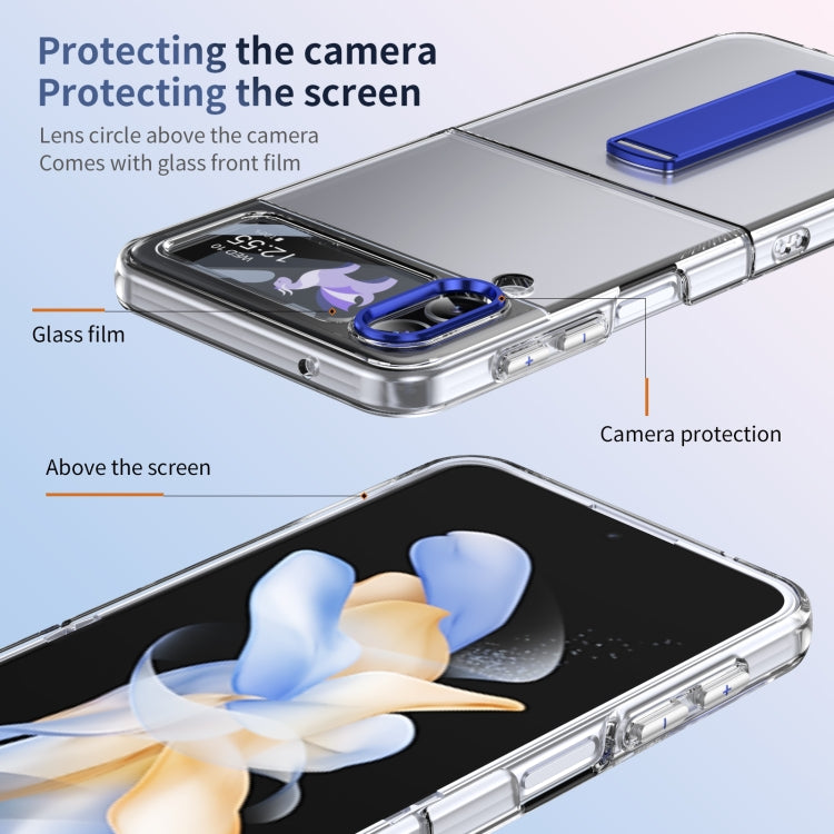 For Samsung Galaxy Z Flip3 Ice-Cold Holder PC Hybrid TPU Phone Case