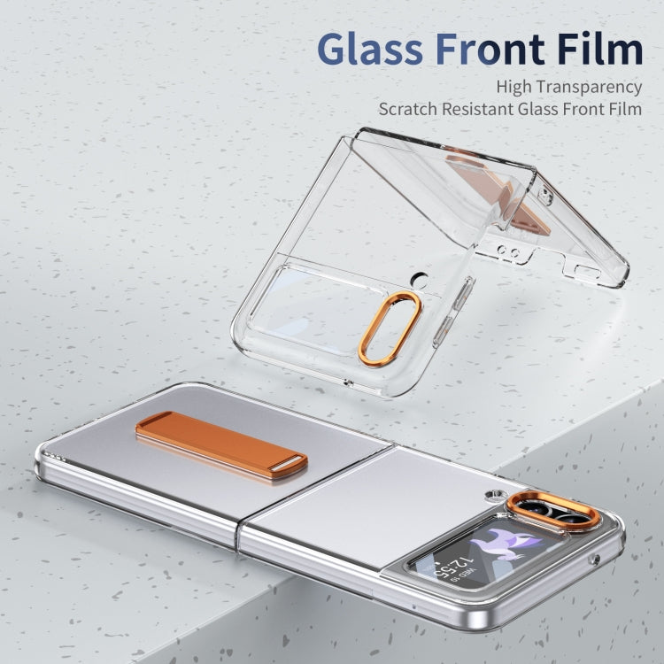 For Samsung Galaxy Z Flip3 Ice-Cold Holder PC Hybrid TPU Phone Case