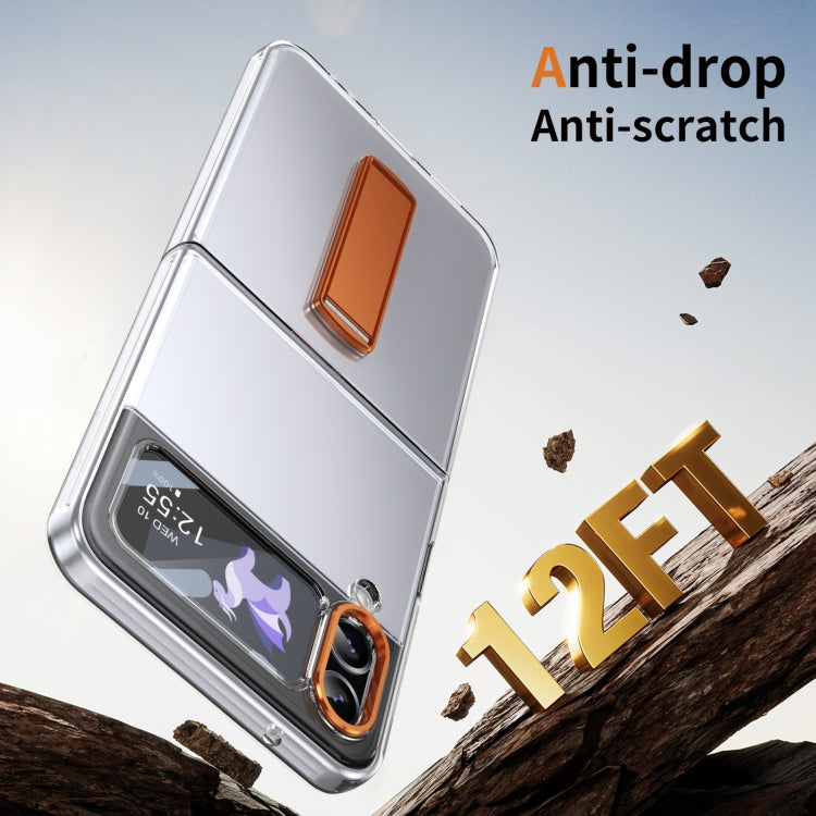 For Samsung Galaxy Z Flip3 Ice-Cold Holder PC Hybrid TPU Phone Case