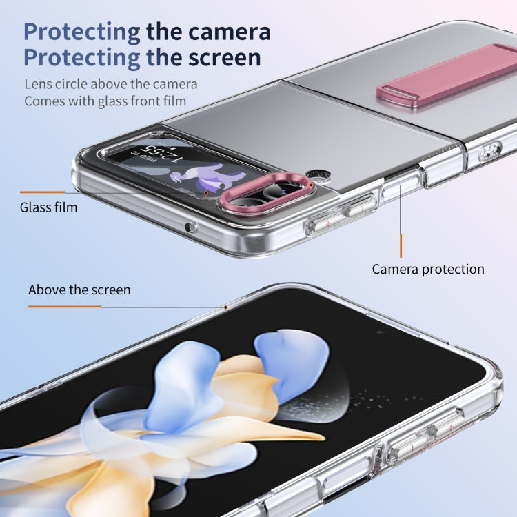 For Samsung Galaxy Z Flip3 Ice-Cold Holder PC Hybrid TPU Phone Case