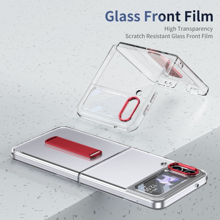 For Samsung Galaxy Z Flip3 Ice-Cold Holder PC Hybrid TPU Phone Case