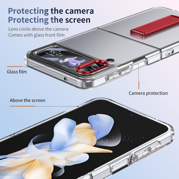 For Samsung Galaxy Z Flip3 Ice-Cold Holder PC Hybrid TPU Phone Case