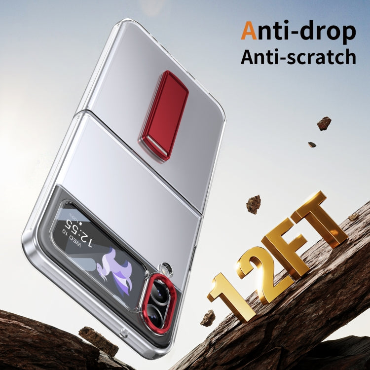 For Samsung Galaxy Z Flip3 Ice-Cold Holder PC Hybrid TPU Phone Case