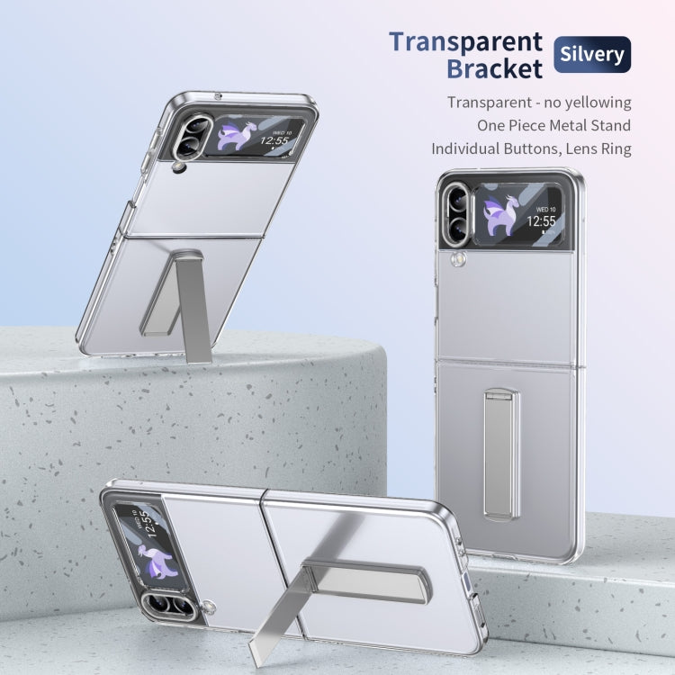 For Samsung Galaxy Z Flip3 Ice-Cold Holder PC Hybrid TPU Phone Case