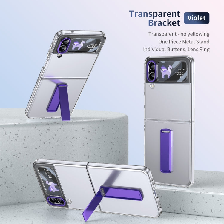 For Samsung Galaxy Z Flip3 Ice-Cold Holder PC Hybrid TPU Phone Case