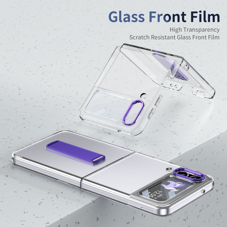 For Samsung Galaxy Z Flip3 Ice-Cold Holder PC Hybrid TPU Phone Case