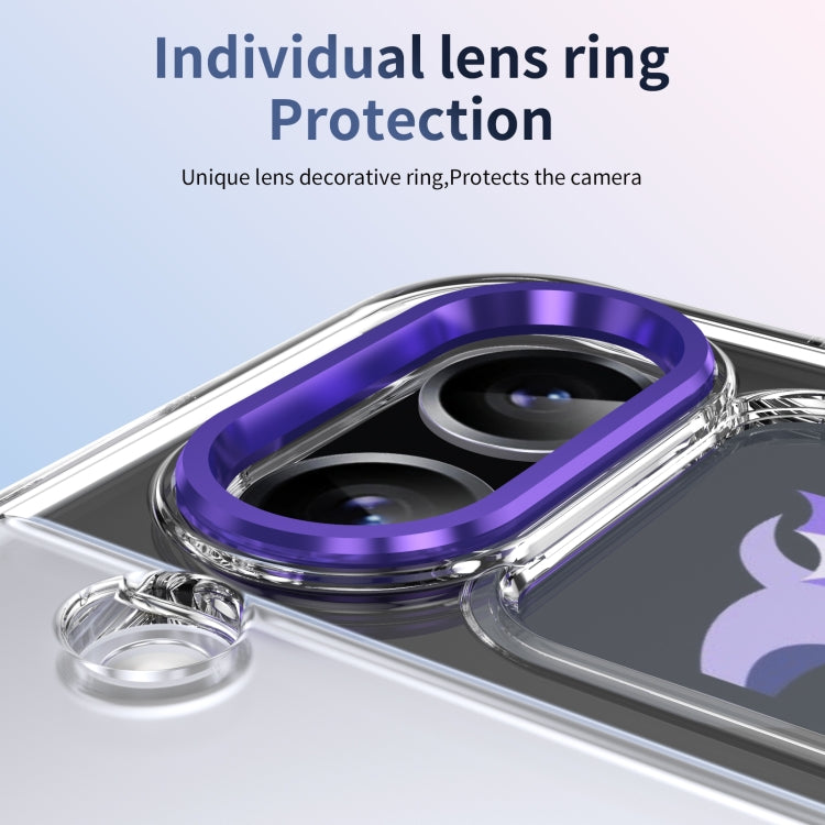 For Samsung Galaxy Z Flip3 Ice-Cold Holder PC Hybrid TPU Phone Case