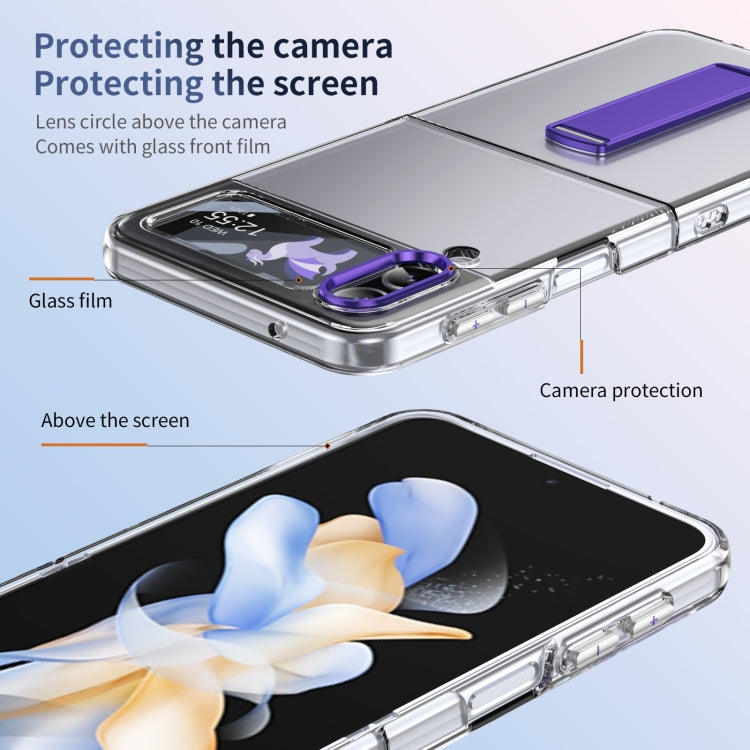 For Samsung Galaxy Z Flip3 Ice-Cold Holder PC Hybrid TPU Phone Case