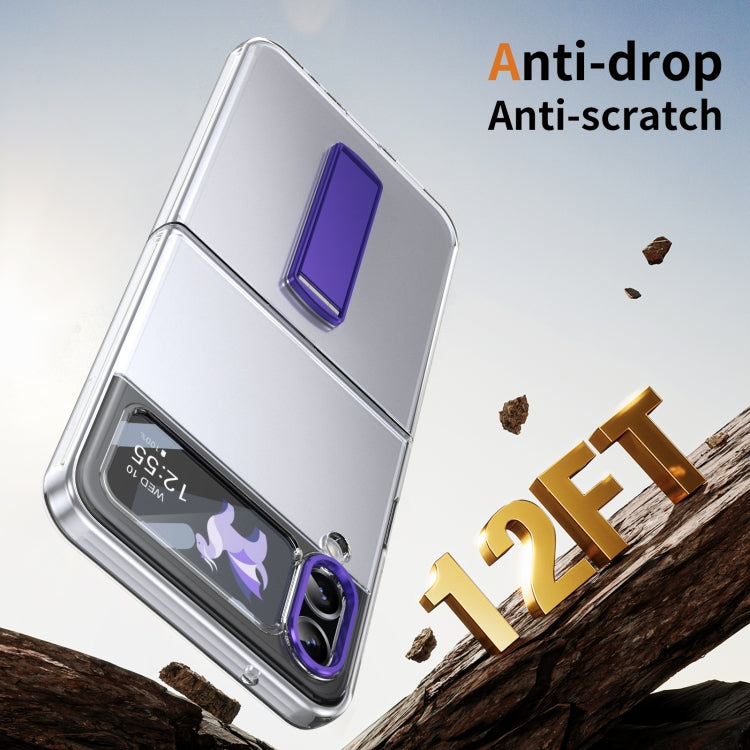 For Samsung Galaxy Z Flip3 Ice-Cold Holder PC Hybrid TPU Phone Case