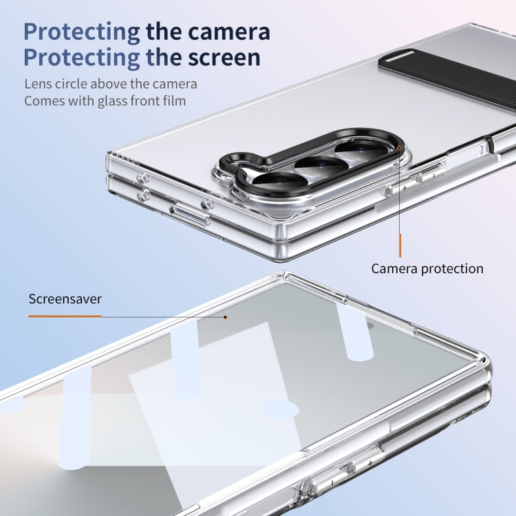 For Samsung Galaxy Z Fold6 Ice-Cold Holder PC Hybrid TPU Phone Case
