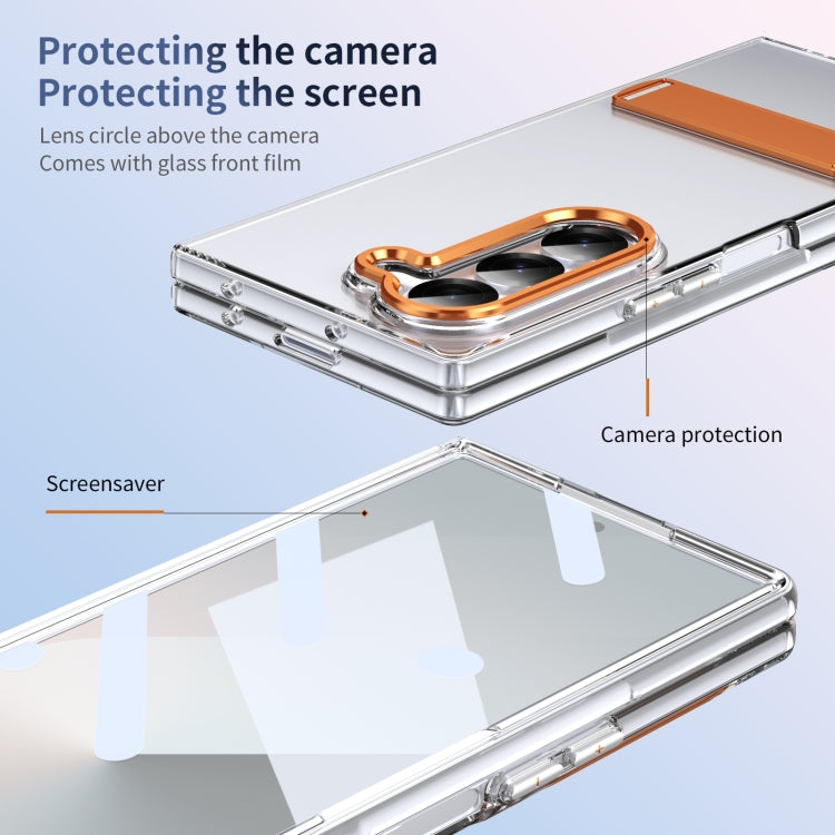 For Samsung Galaxy Z Fold6 Ice-Cold Holder PC Hybrid TPU Phone Case