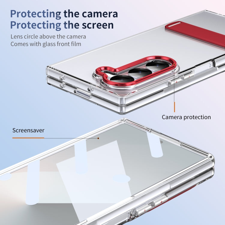 For Samsung Galaxy Z Fold6 Ice-Cold Holder PC Hybrid TPU Phone Case