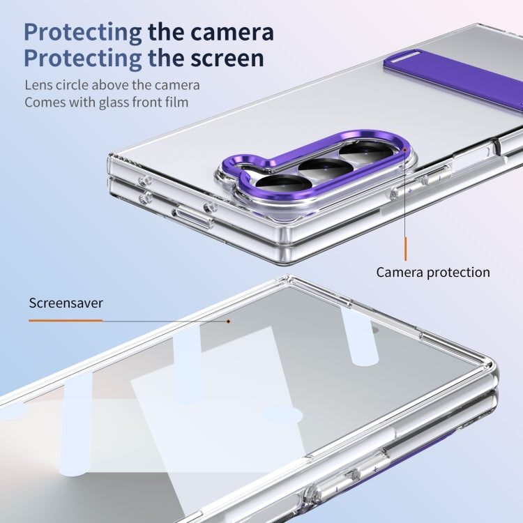For Samsung Galaxy Z Fold6 Ice-Cold Holder PC Hybrid TPU Phone Case