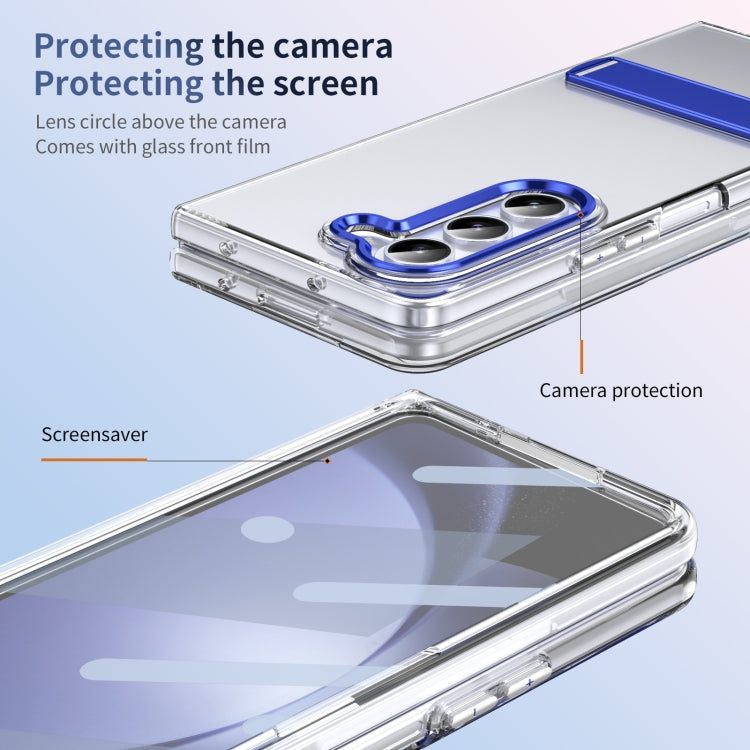 For Samsung Galaxy Z Fold5 Ice-Cold Holder PC Hybrid TPU Phone Case
