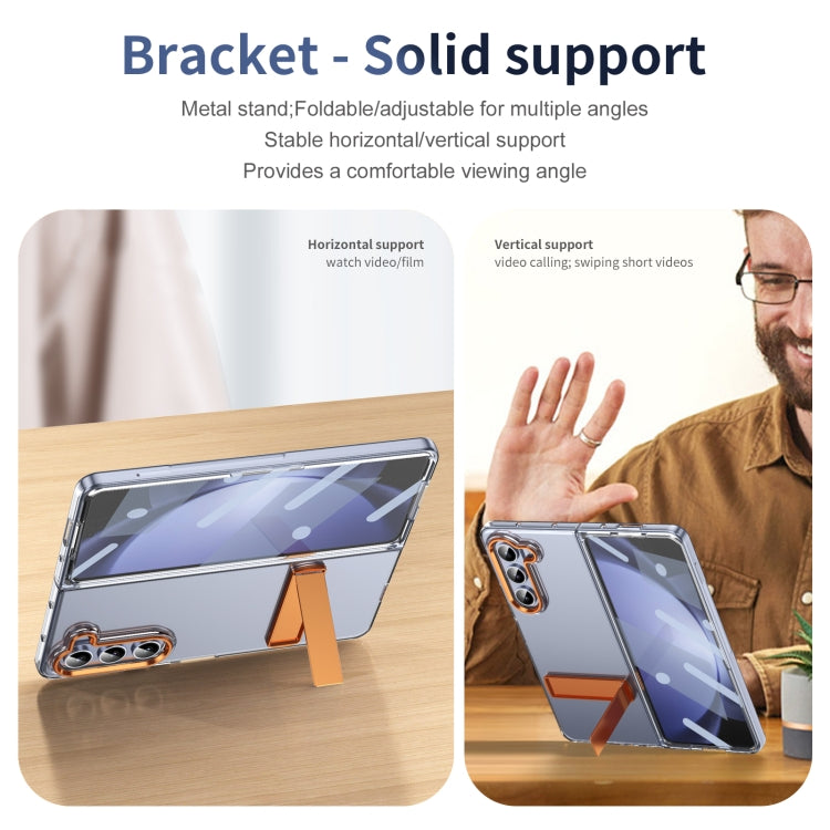 For Samsung Galaxy Z Fold5 Ice-Cold Holder PC Hybrid TPU Phone Case