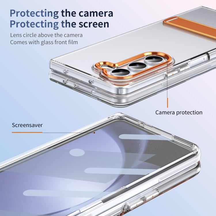 For Samsung Galaxy Z Fold5 Ice-Cold Holder PC Hybrid TPU Phone Case