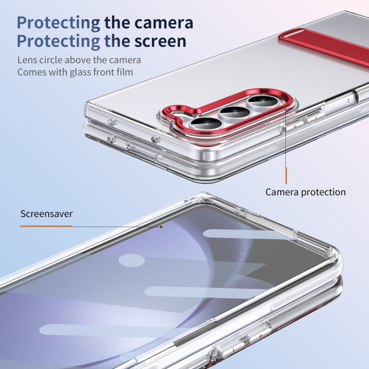 For Samsung Galaxy Z Fold5 Ice-Cold Holder PC Hybrid TPU Phone Case