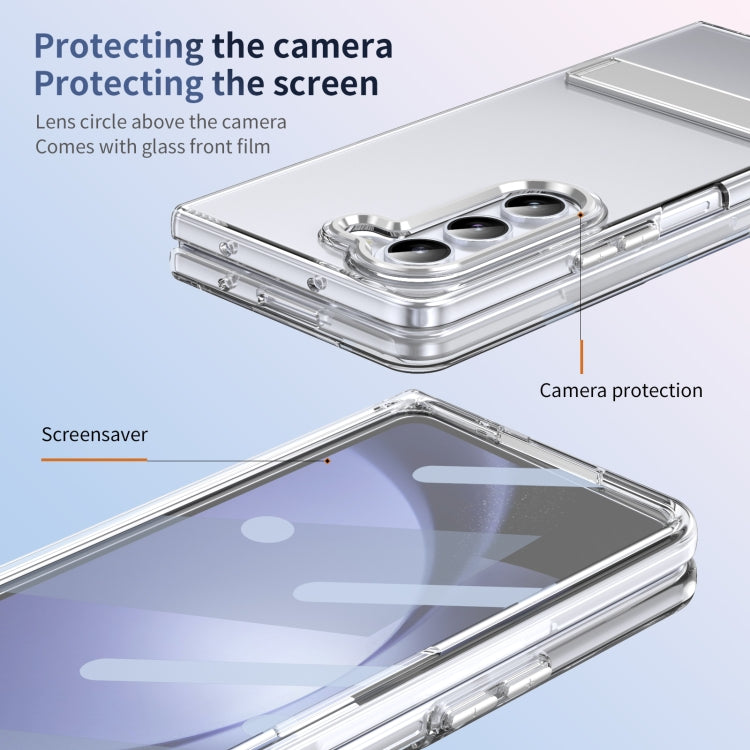 For Samsung Galaxy Z Fold5 Ice-Cold Holder PC Hybrid TPU Phone Case