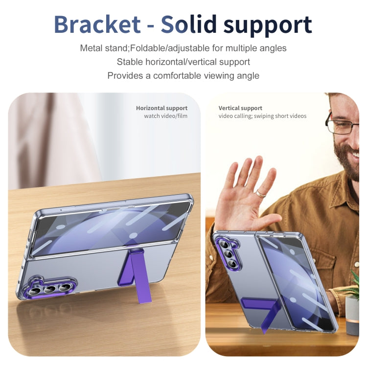 For Samsung Galaxy Z Fold5 Ice-Cold Holder PC Hybrid TPU Phone Case