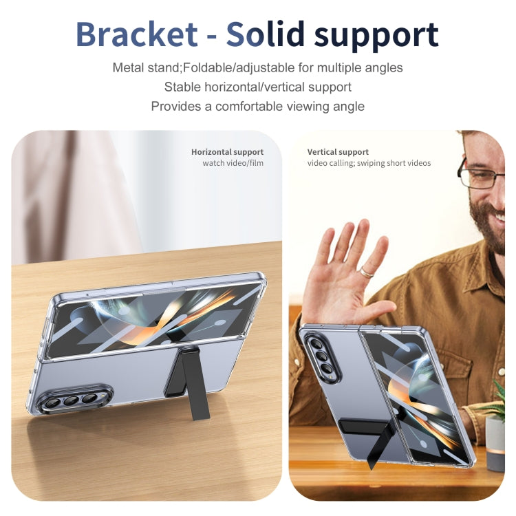 For Samsung Galaxy Z Fold4 Ice-Cold Holder PC Hybrid TPU Phone Case