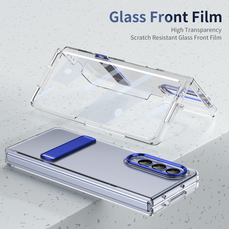 For Samsung Galaxy Z Fold4 Ice-Cold Holder PC Hybrid TPU Phone Case