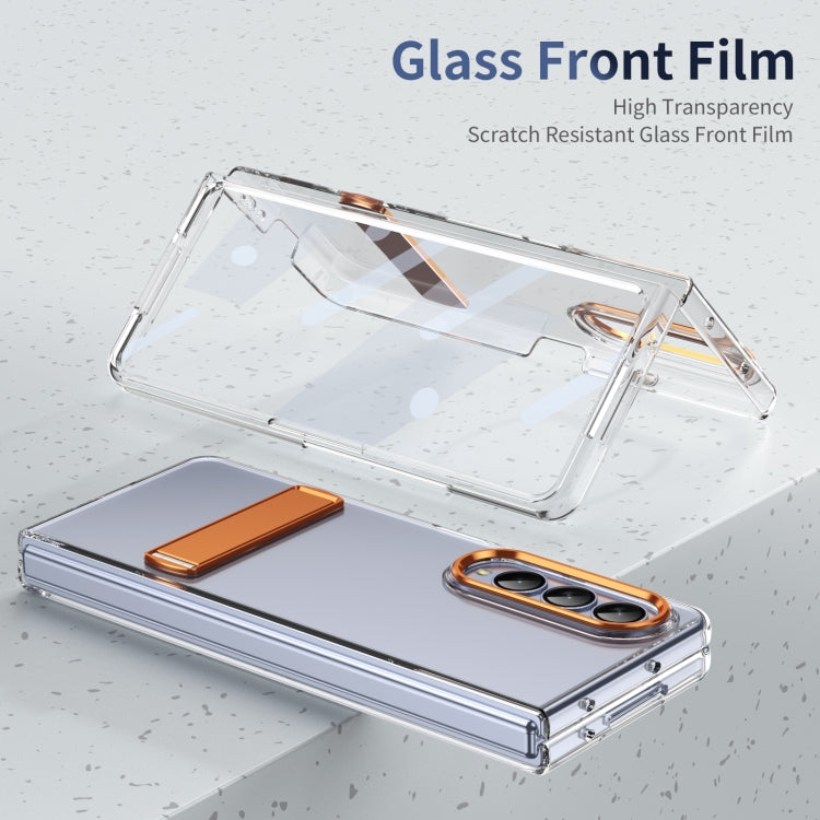 For Samsung Galaxy Z Fold4 Ice-Cold Holder PC Hybrid TPU Phone Case