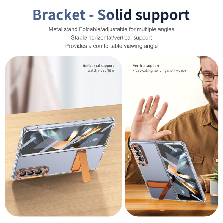 For Samsung Galaxy Z Fold4 Ice-Cold Holder PC Hybrid TPU Phone Case