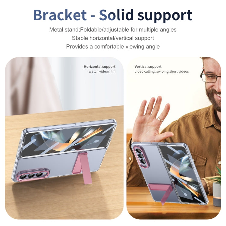 For Samsung Galaxy Z Fold4 Ice-Cold Holder PC Hybrid TPU Phone Case
