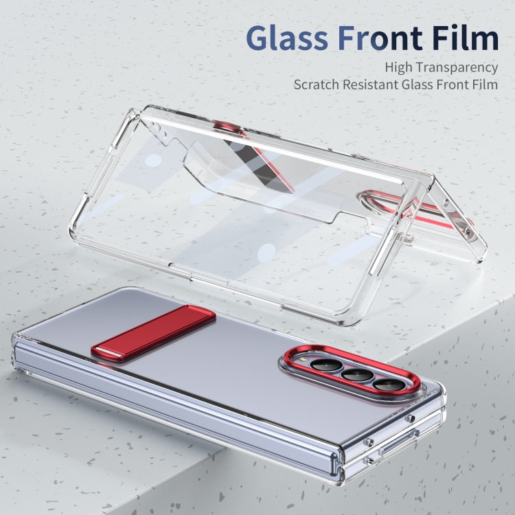 For Samsung Galaxy Z Fold4 Ice-Cold Holder PC Hybrid TPU Phone Case
