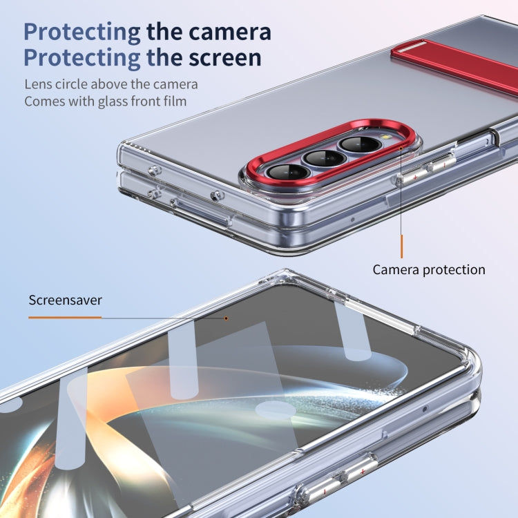 For Samsung Galaxy Z Fold4 Ice-Cold Holder PC Hybrid TPU Phone Case