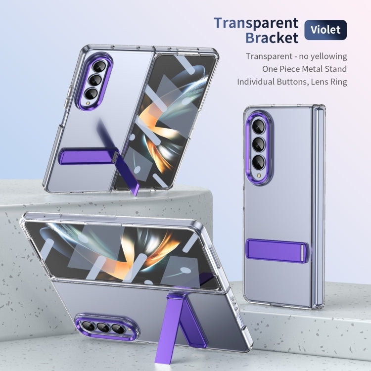 For Samsung Galaxy Z Fold4 Ice-Cold Holder PC Hybrid TPU Phone Case