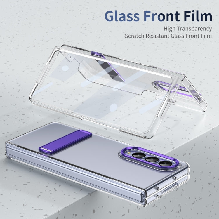 For Samsung Galaxy Z Fold4 Ice-Cold Holder PC Hybrid TPU Phone Case