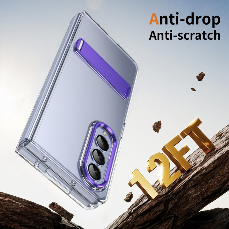 For Samsung Galaxy Z Fold4 Ice-Cold Holder PC Hybrid TPU Phone Case