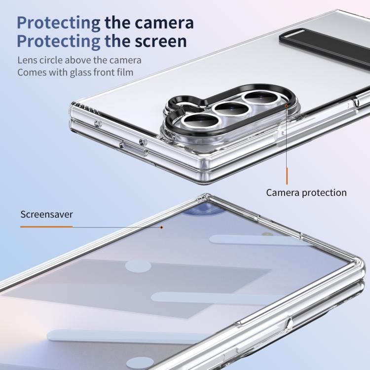 For Samsung Galaxy Z Fold7 5G Ice-Cold Holder PC Hybrid TPU Phone Case