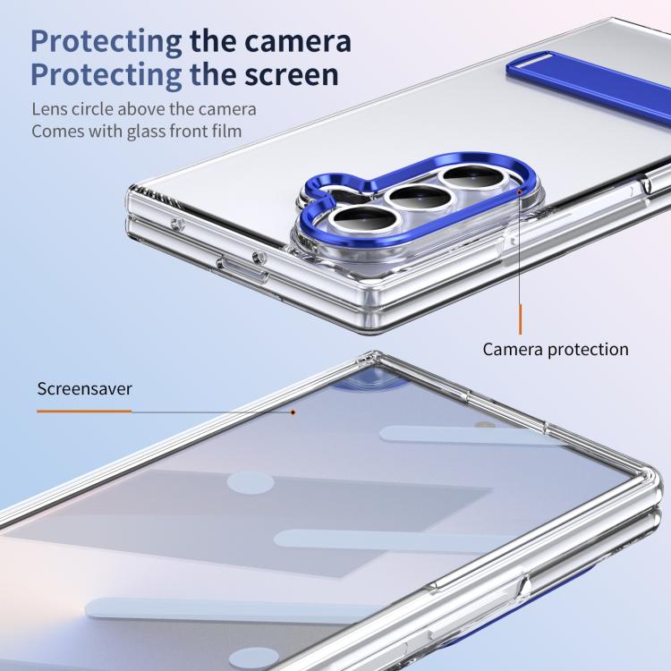 For Samsung Galaxy Z Fold7 5G Ice-Cold Holder PC Hybrid TPU Phone Case
