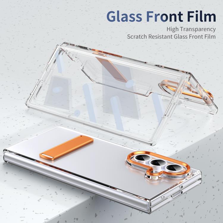 For Samsung Galaxy Z Fold7 5G Ice-Cold Holder PC Hybrid TPU Phone Case
