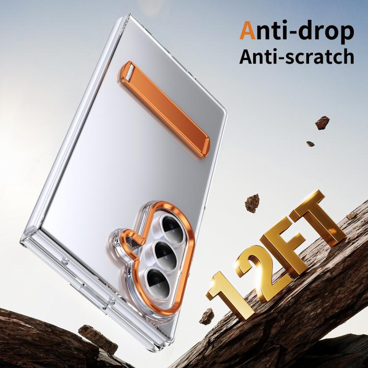 For Samsung Galaxy Z Fold7 5G Ice-Cold Holder PC Hybrid TPU Phone Case